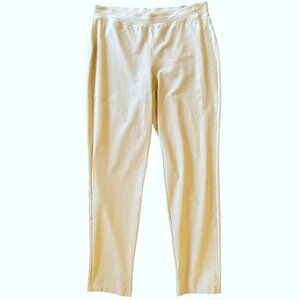 Eileen Fisher Beige/Sand Viscose Blend Crepe Knit Pants Size Small